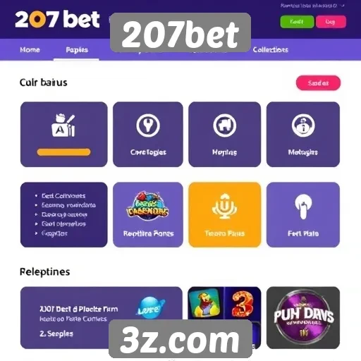 Avaliação da interface do usuário no site 207bet